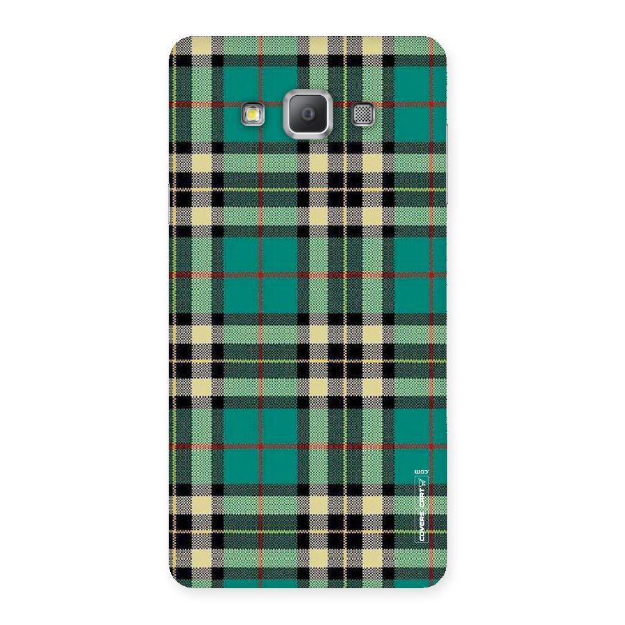 Green Check Back Case for Galaxy A7