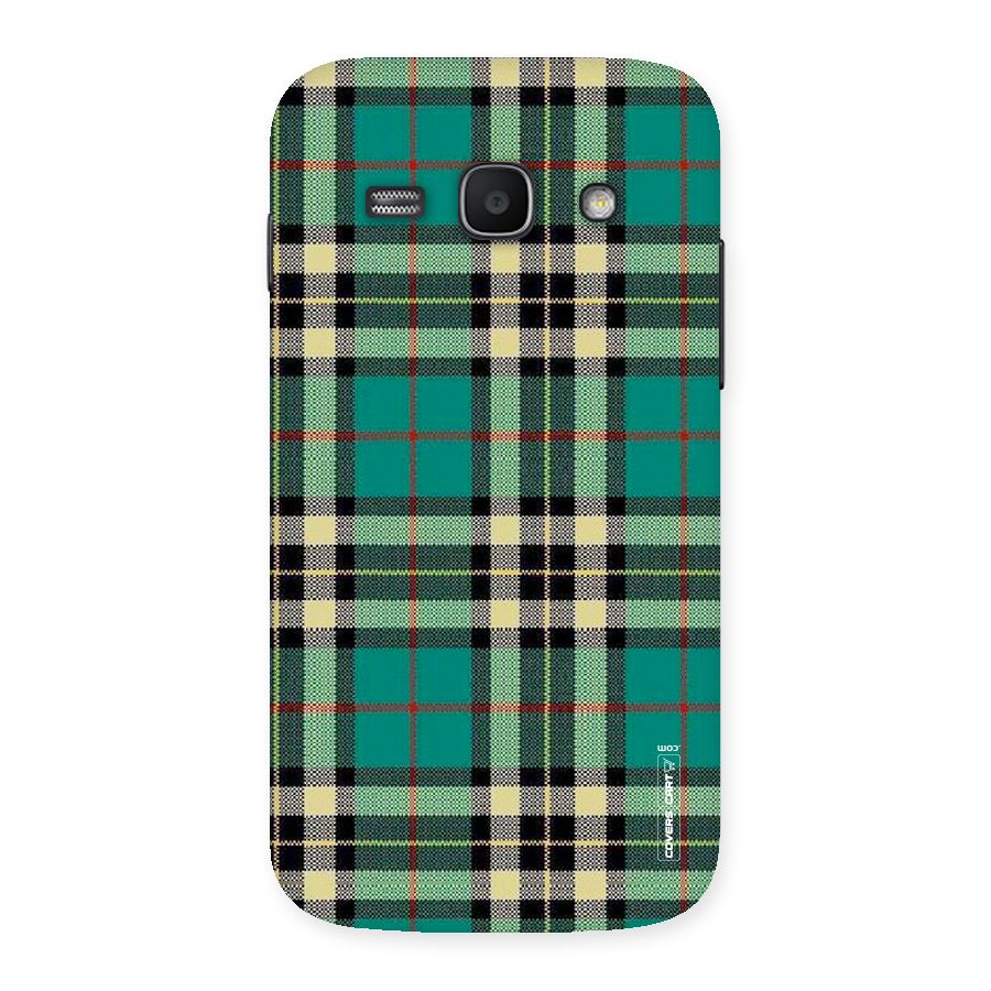 Green Check Back Case for Galaxy Ace 3