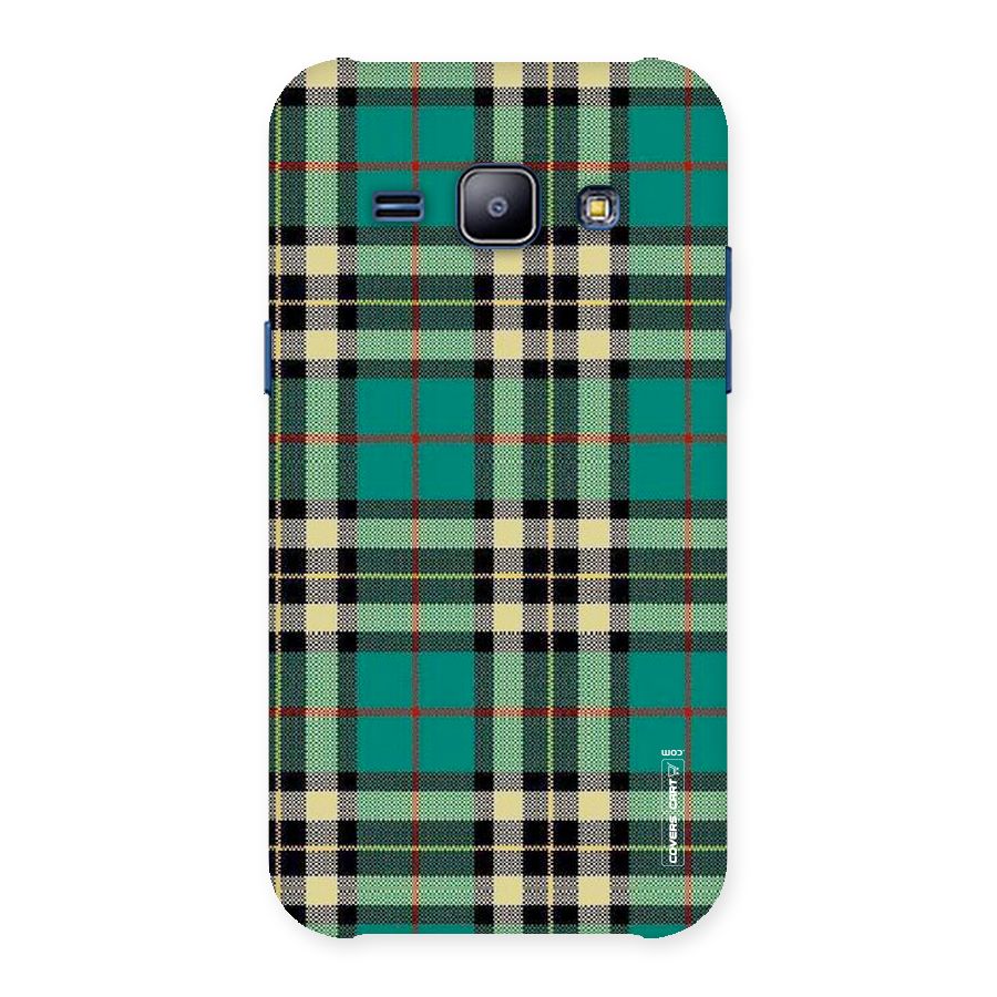 Green Check Back Case for Galaxy J1