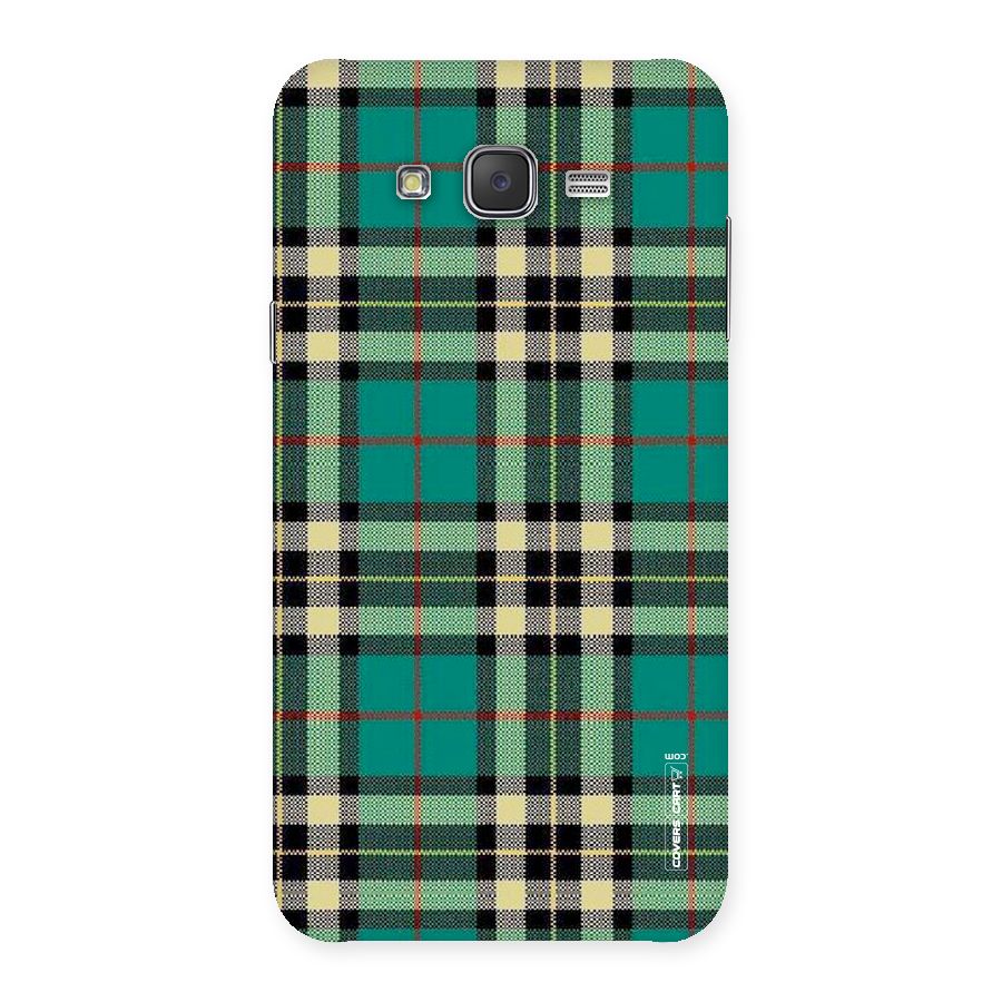 Green Check Back Case for Galaxy J7