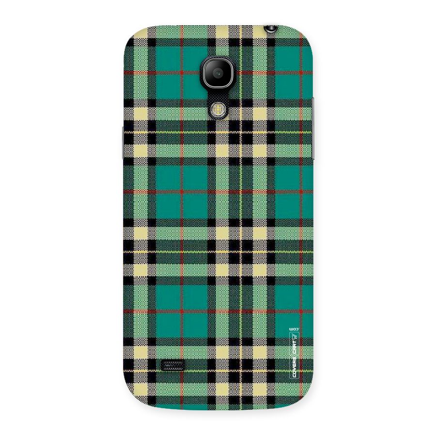 Green Check Back Case for Galaxy S4 Mini