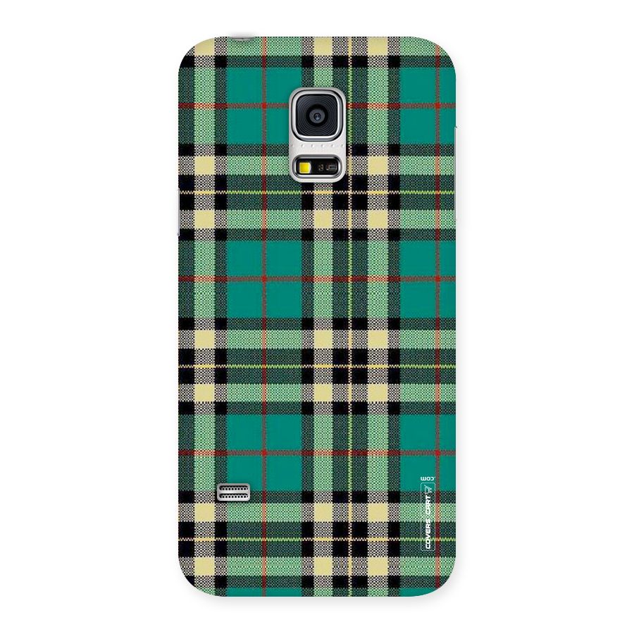 Green Check Back Case for Galaxy S5 Mini