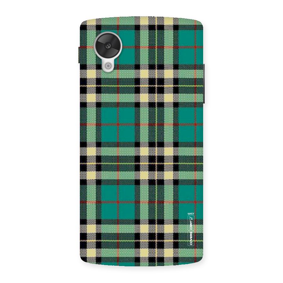 Green Check Back Case for Google Nexsus 5
