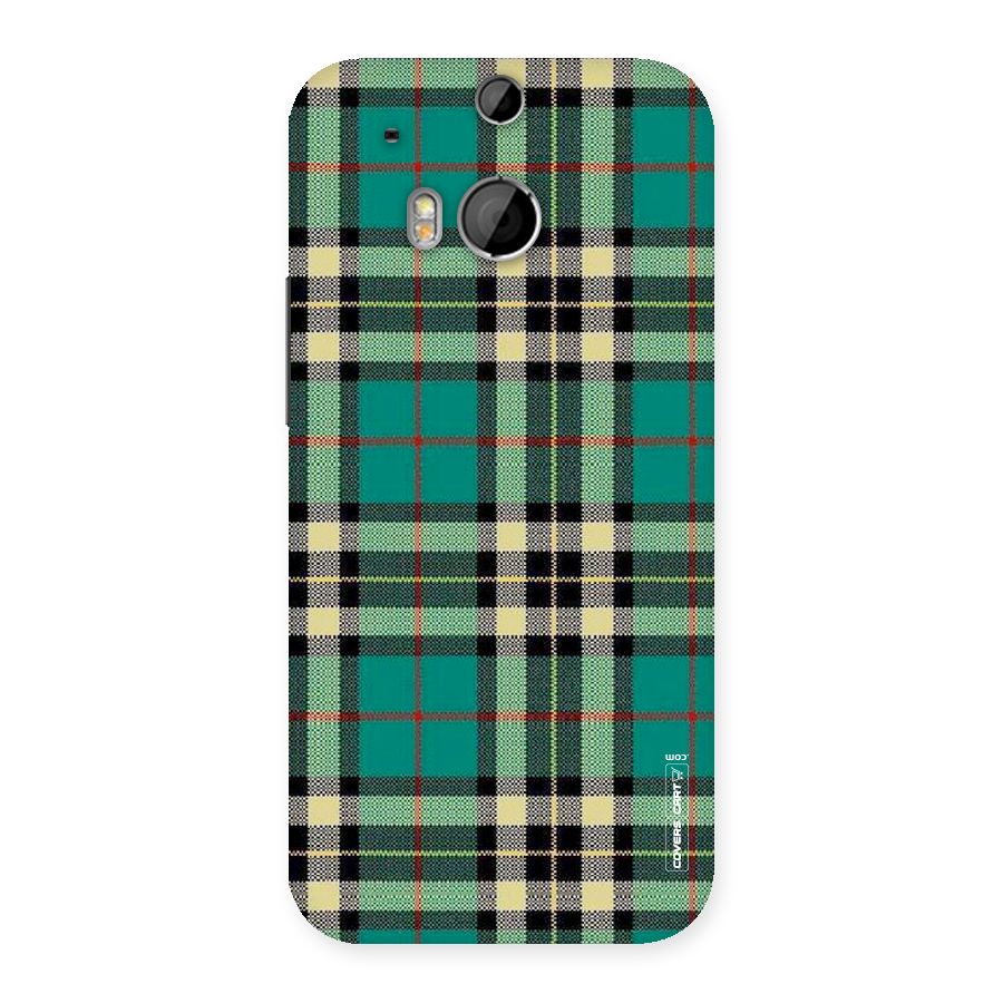 Green Check Back Case for HTC One M8