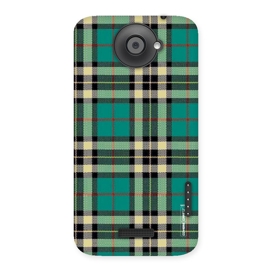 Green Check Back Case for HTC One X