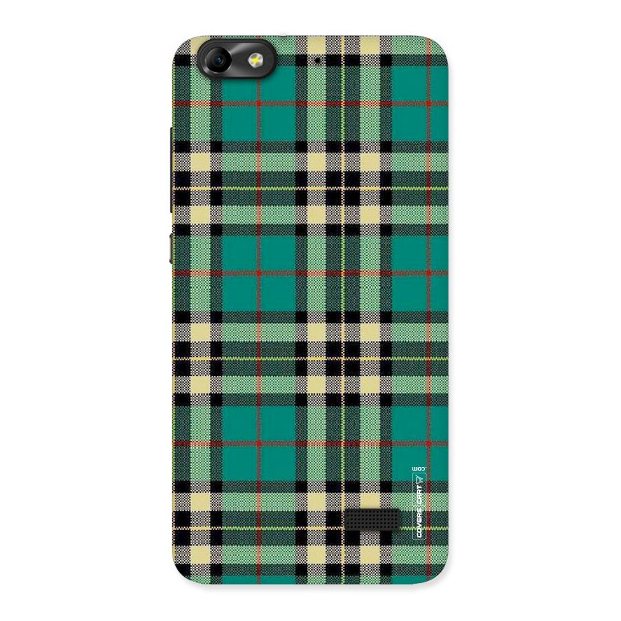 Green Check Back Case for Honor 4C
