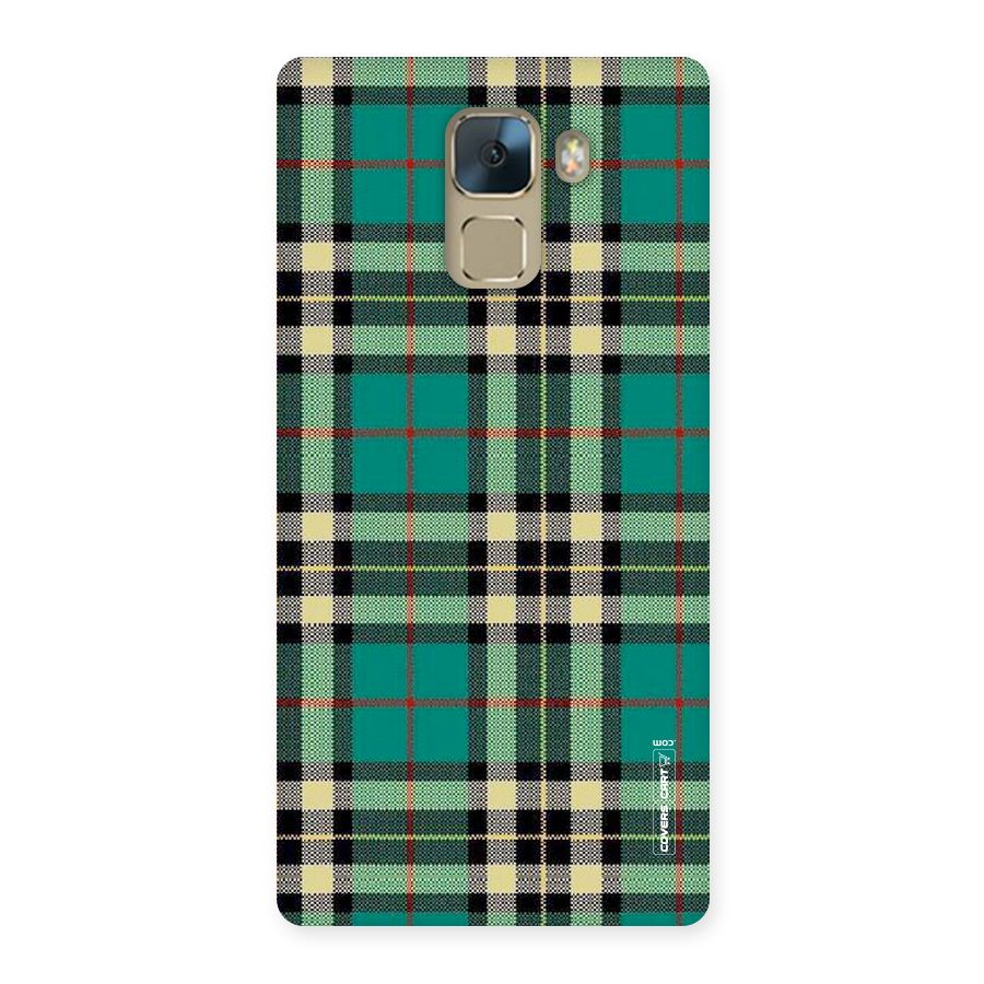 Green Check Back Case for Huawei Honor 7