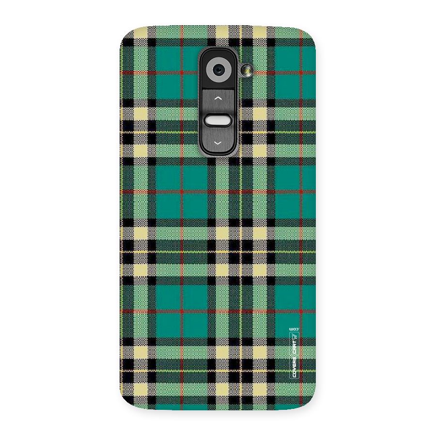 Green Check Back Case for LG G2