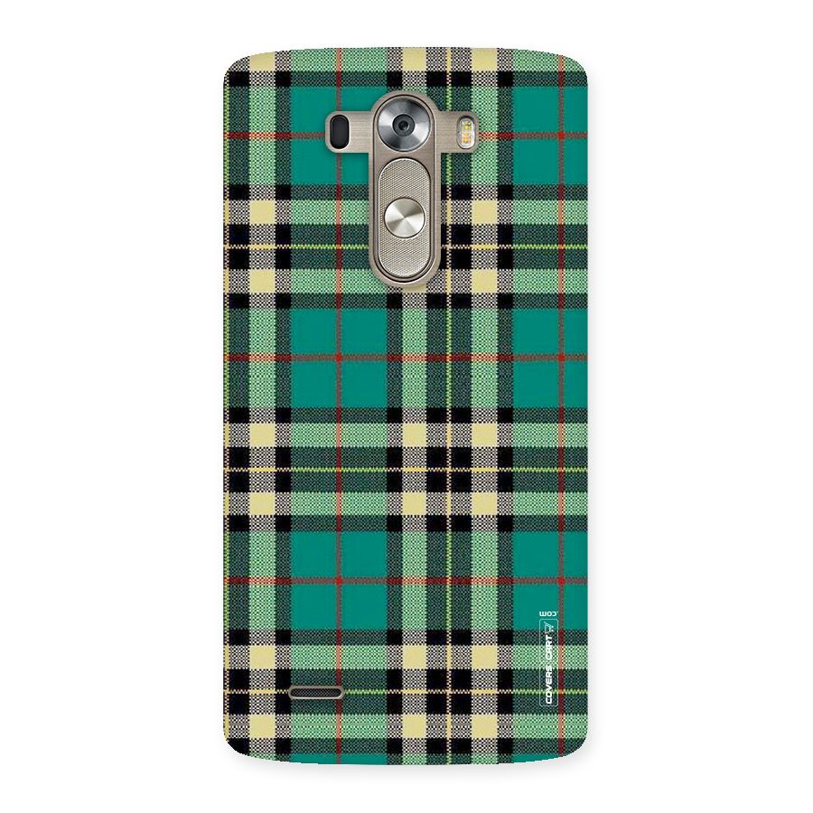 Green Check Back Case for LG G3