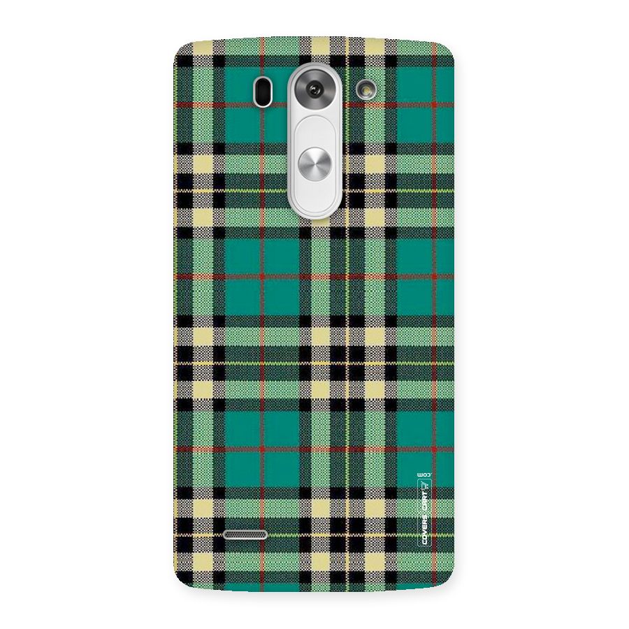 Green Check Back Case for LG G3 Mini