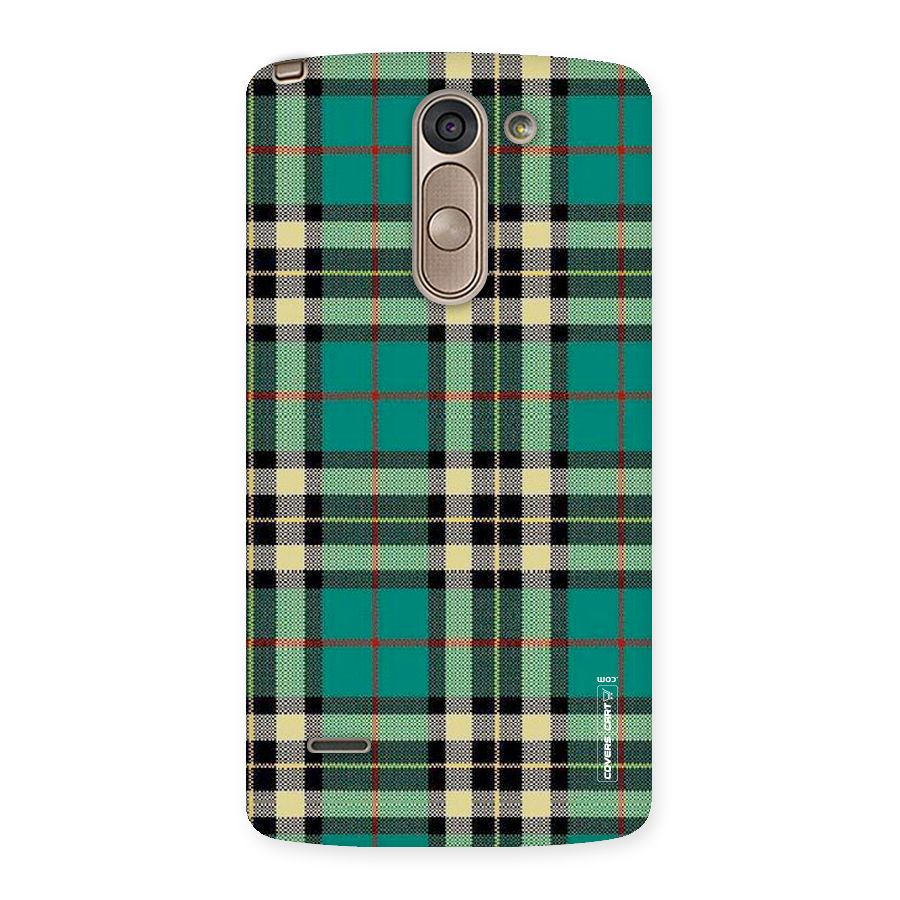 Green Check Back Case for LG G3 Stylus