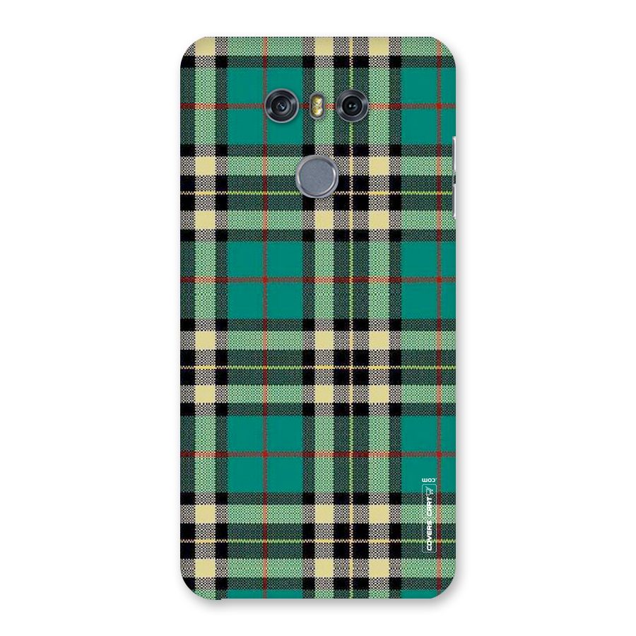 Green Check Back Case for LG G6