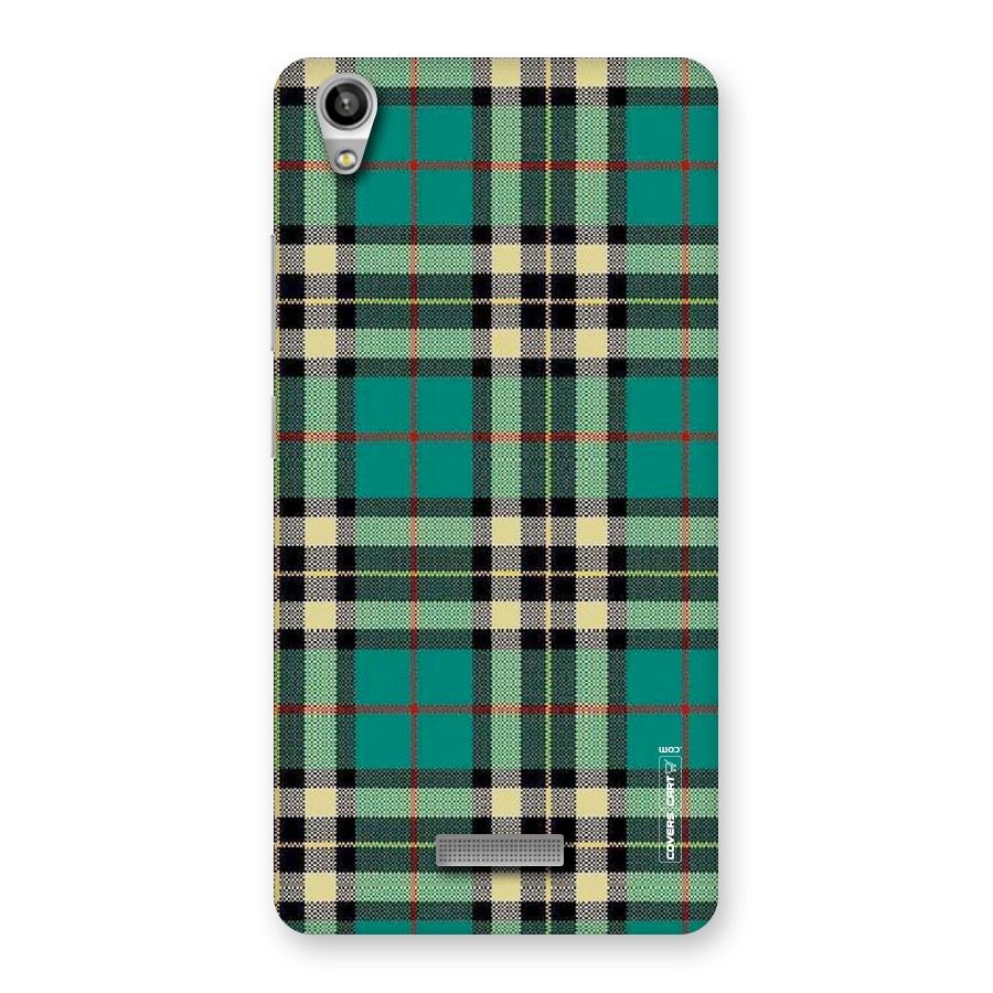 Green Check Back Case for Lava-Pixel-V1