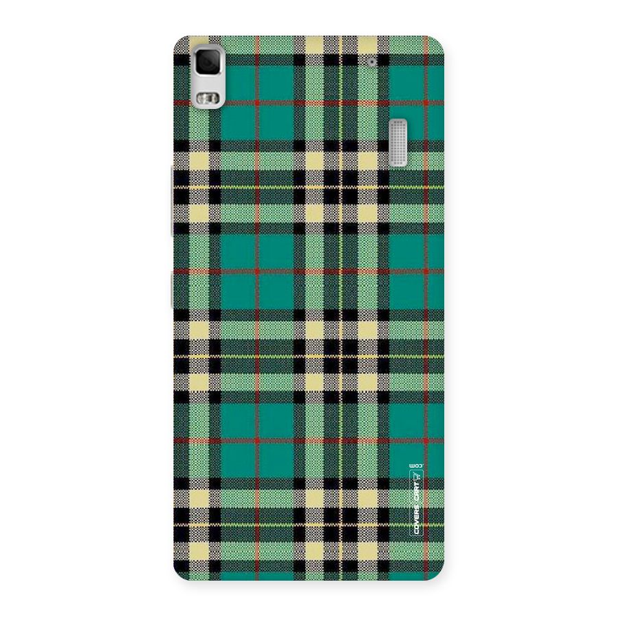 Green Check Back Case for Lenovo A7000