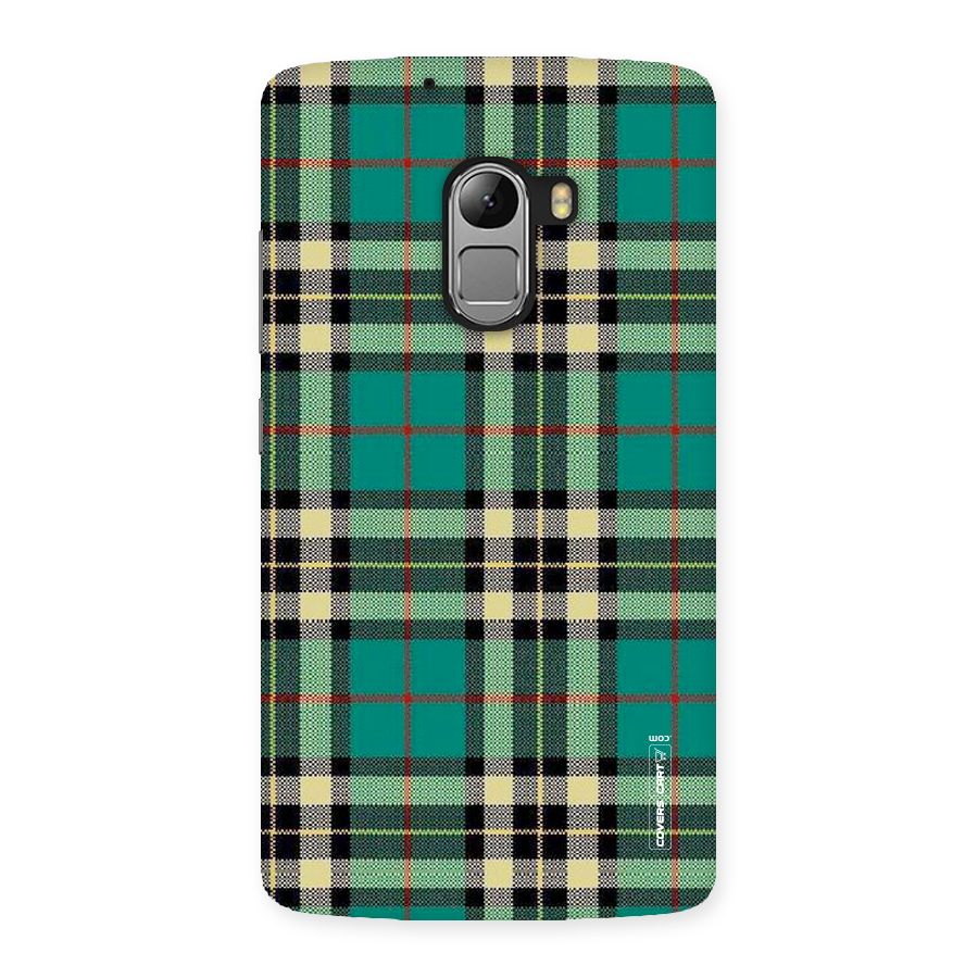 Green Check Back Case for Lenovo K4 Note