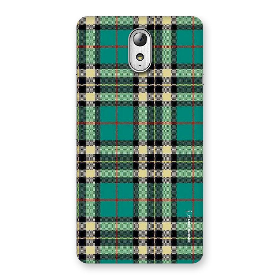 Green Check Back Case for Lenovo Vibe P1M
