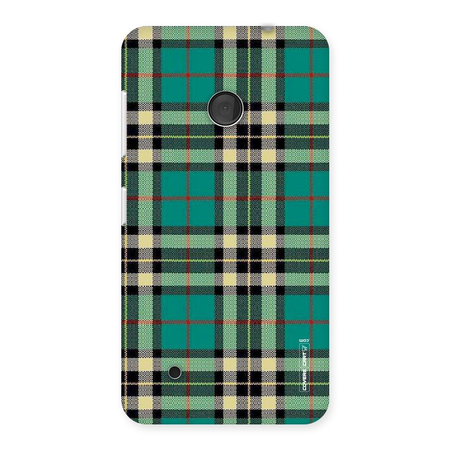 Green Check Back Case for Lumia 530