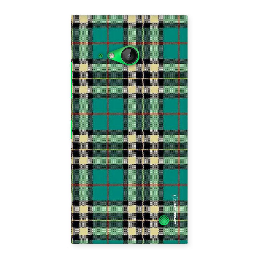 Green Check Back Case for Lumia 730