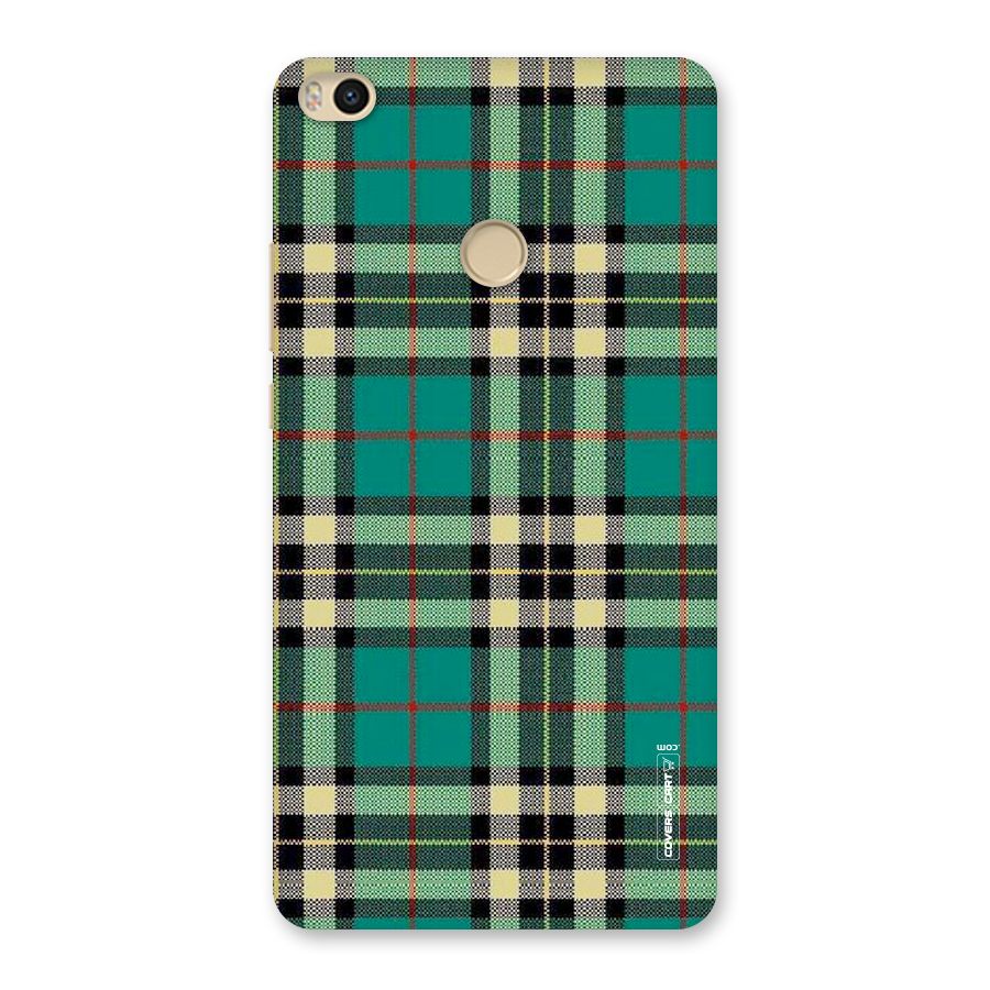 Green Check Back Case for Mi Max 2