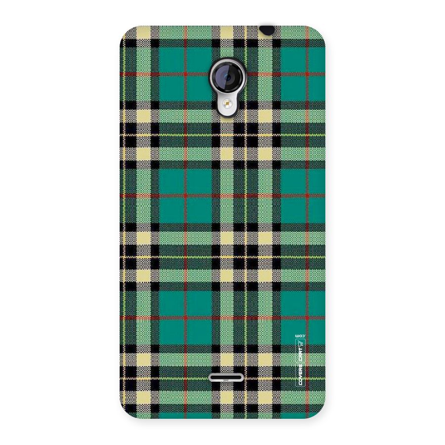Green Check Back Case for Micromax Unite 2 A106