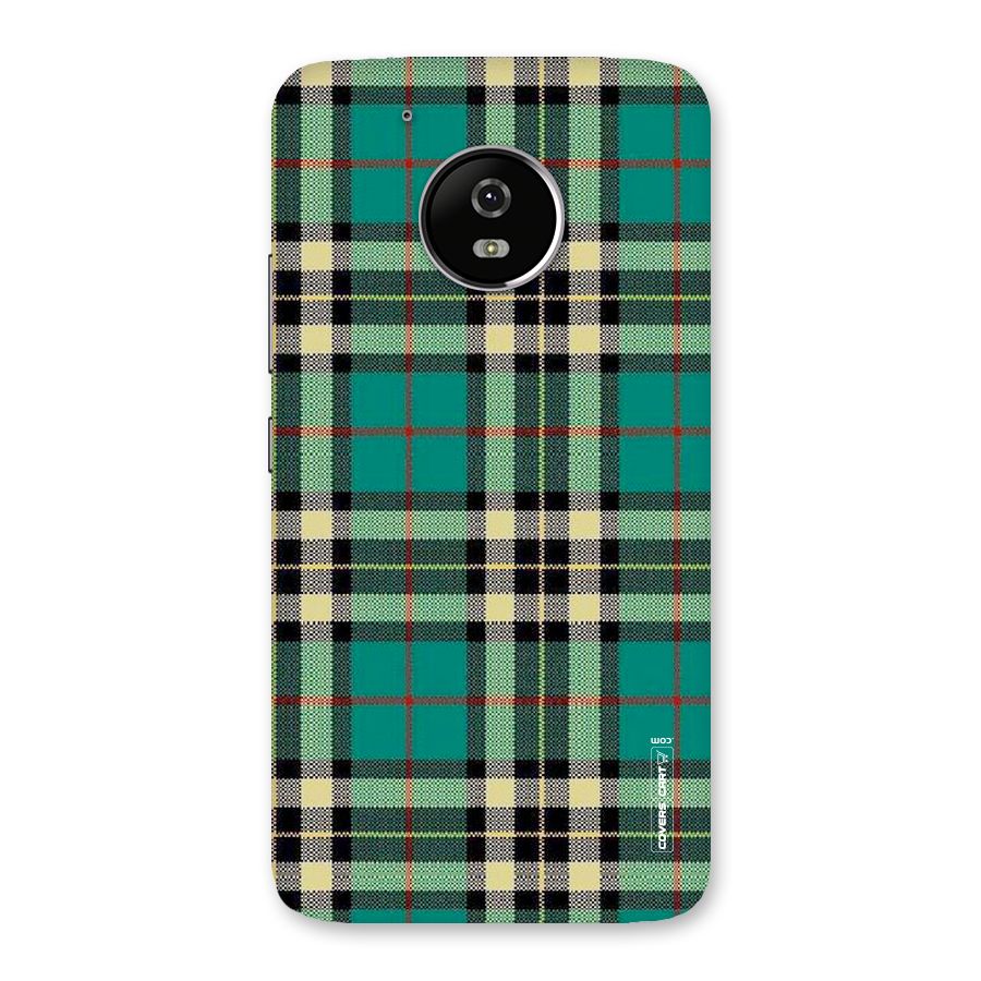 Green Check Back Case for Moto G5
