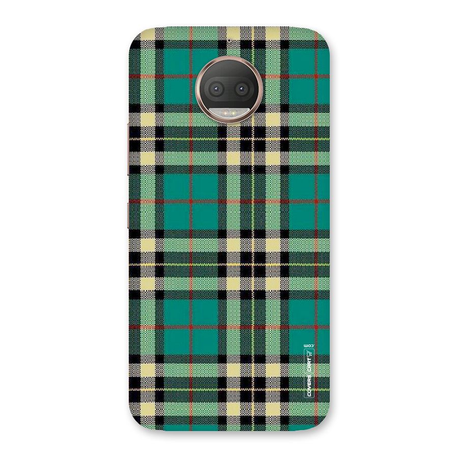 Green Check Back Case for Moto G5s Plus