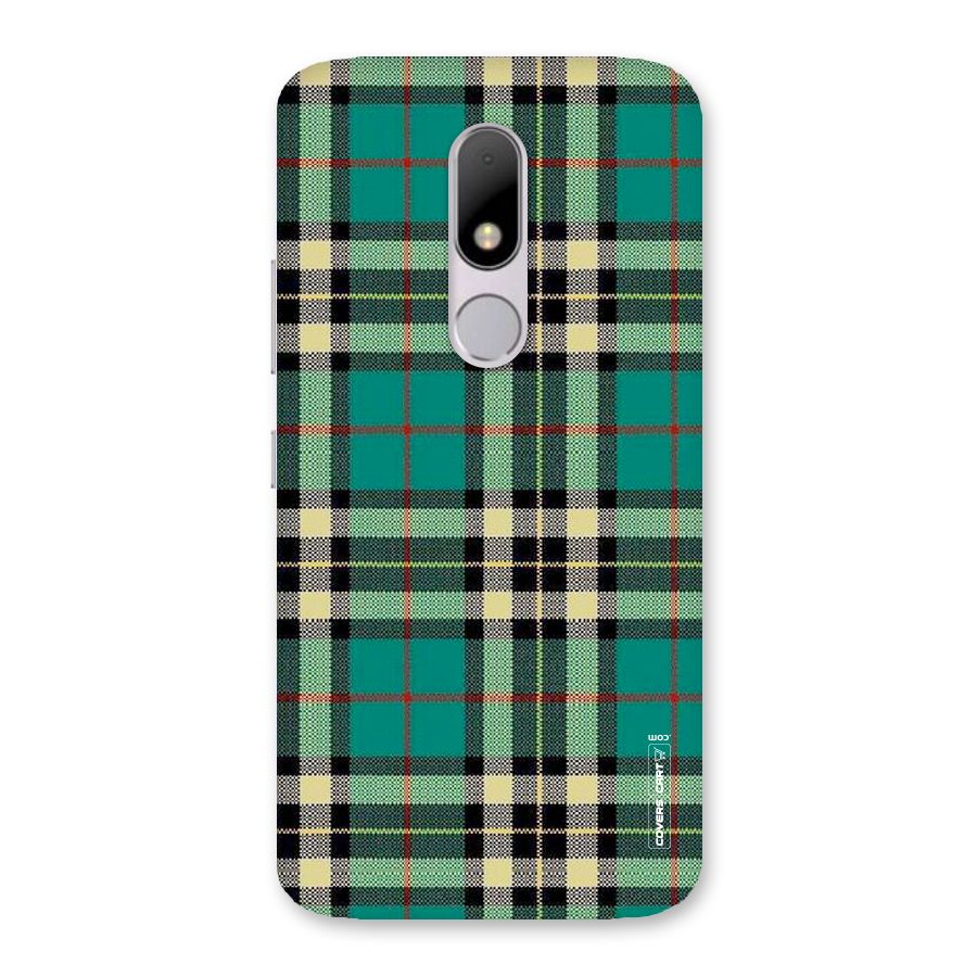 Green Check Back Case for Moto M