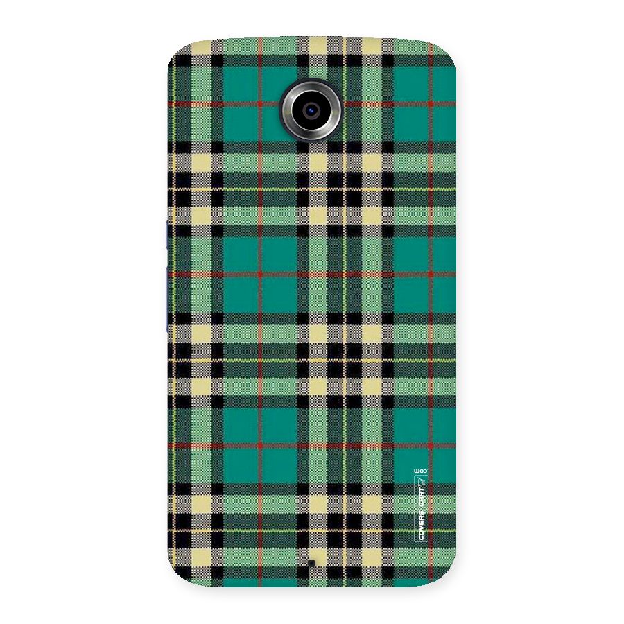 Green Check Back Case for Nexsus 6