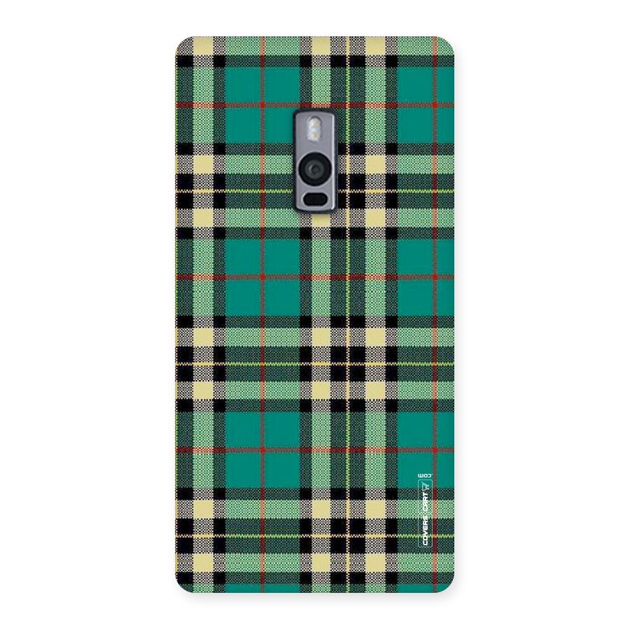 Green Check Back Case for OnePlus Two