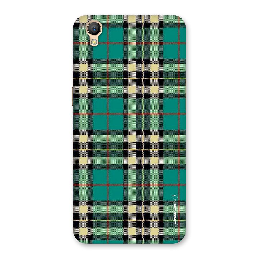 Green Check Back Case for Oppo A37