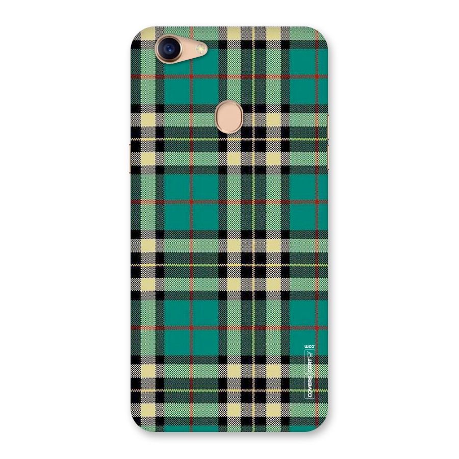 Green Check Back Case for Oppo F5