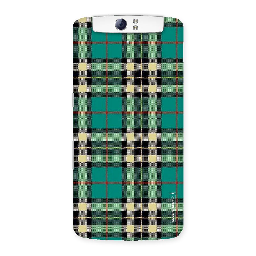 Green Check Back Case for Oppo N1