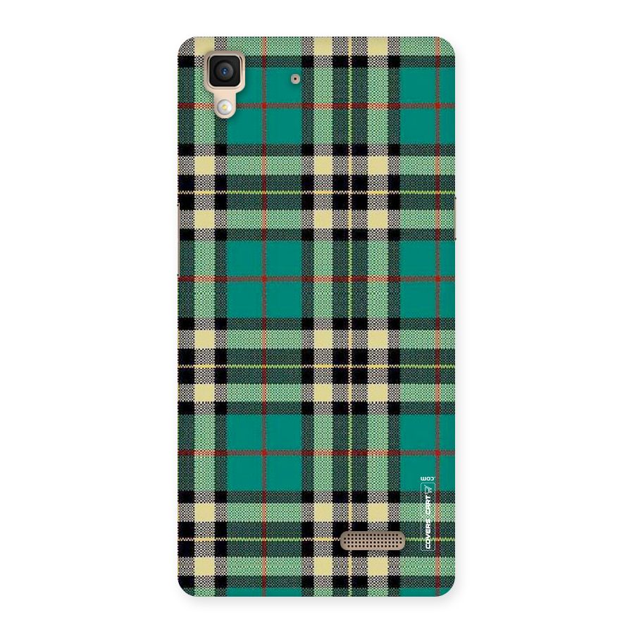 Green Check Back Case for Oppo R7