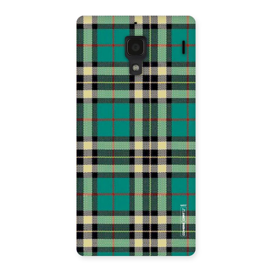 Green Check Back Case for Redmi 1S