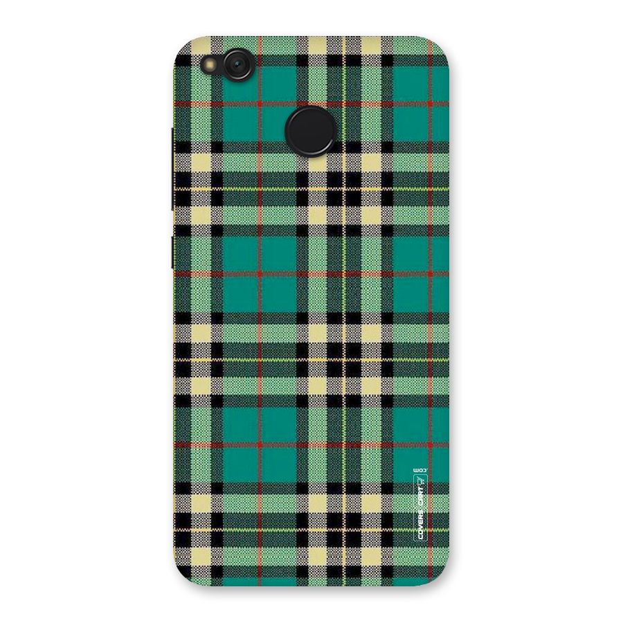 Green Check Back Case for Redmi 4