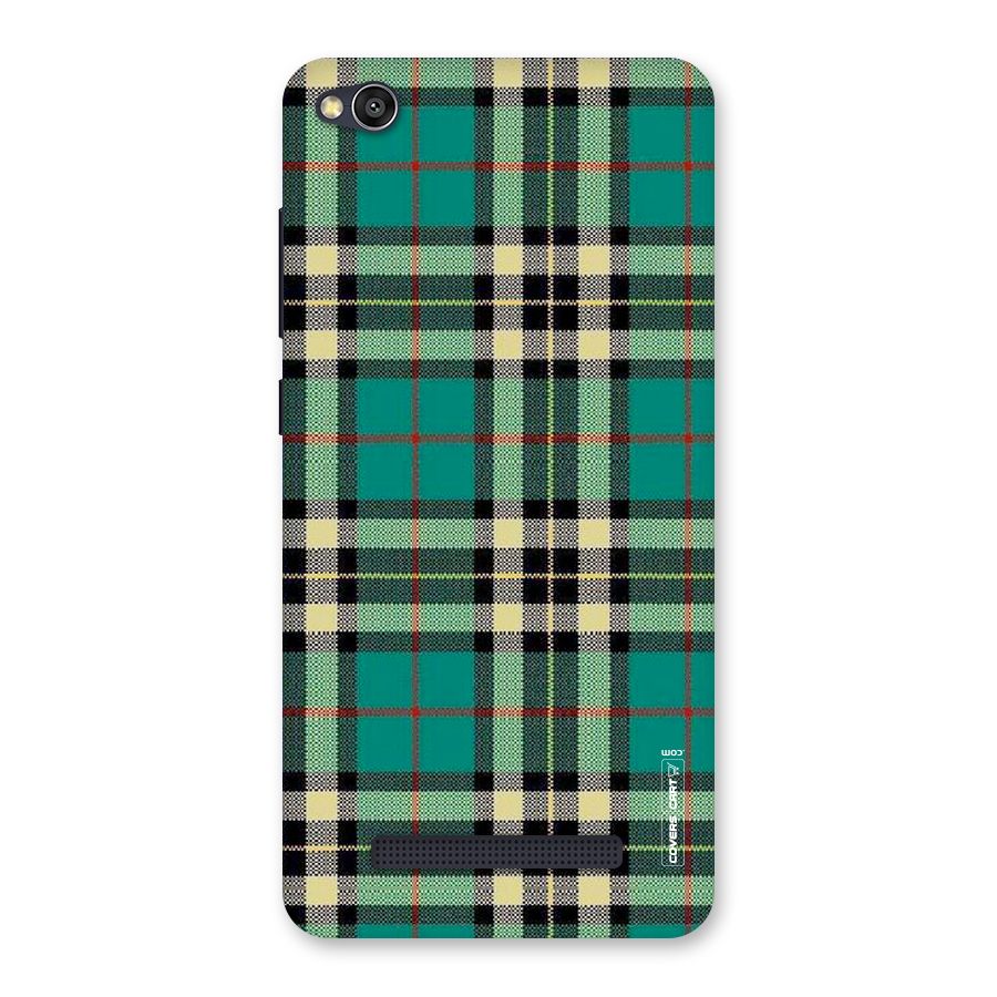 Green Check Back Case for Redmi 4A