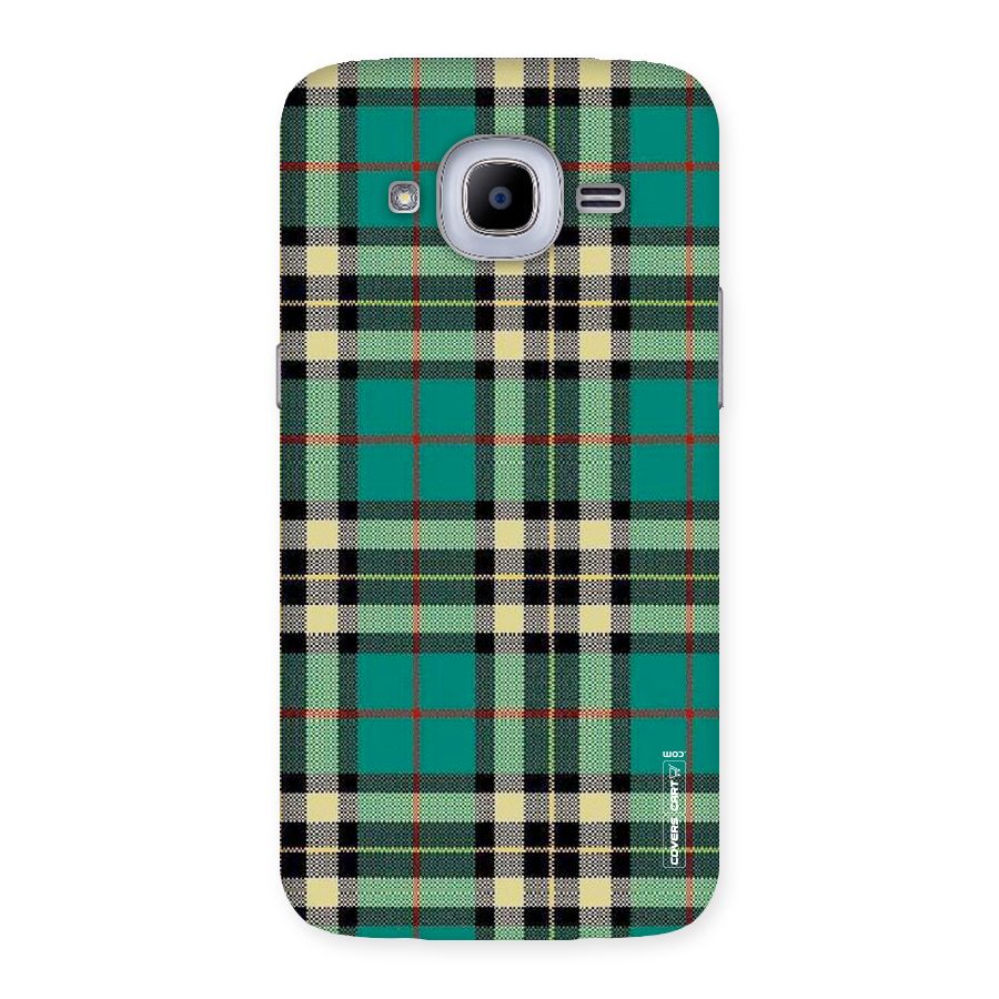 Green Check Back Case for Samsung Galaxy J2 Pro