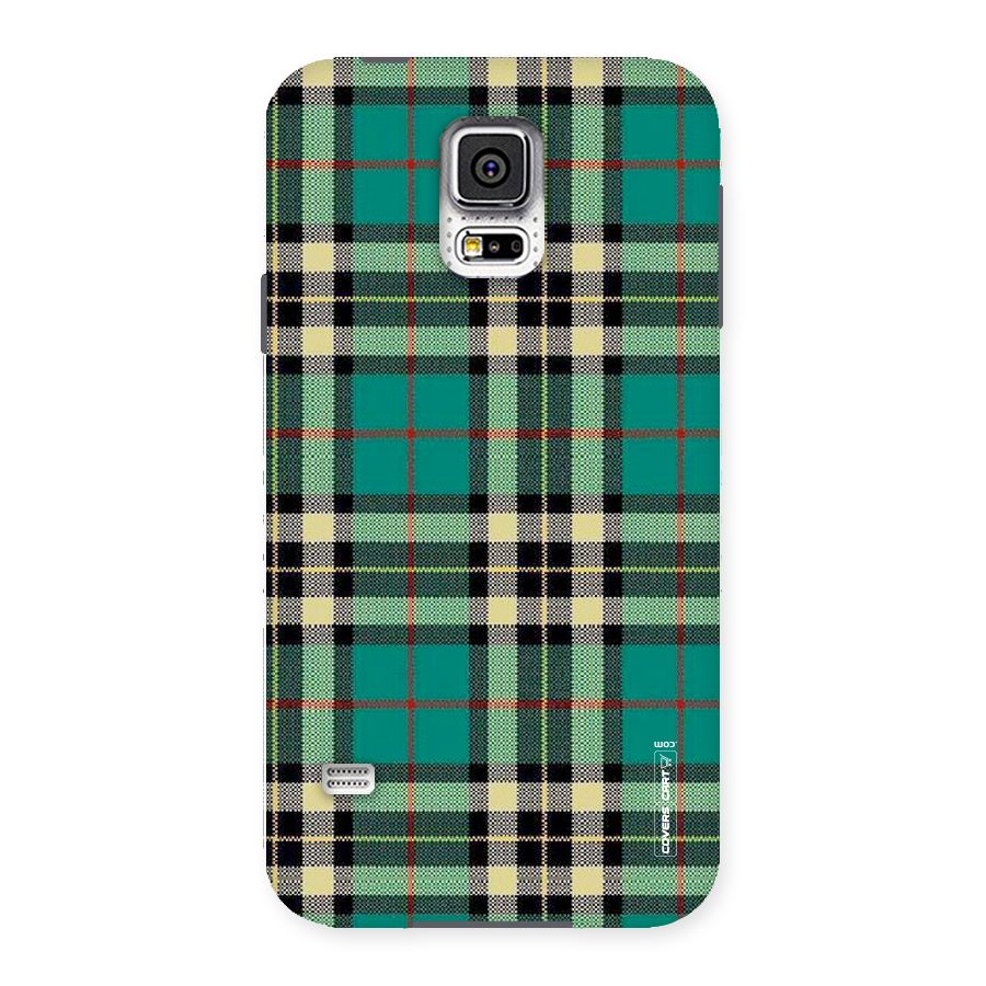 Green Check Back Case for Samsung Galaxy S5