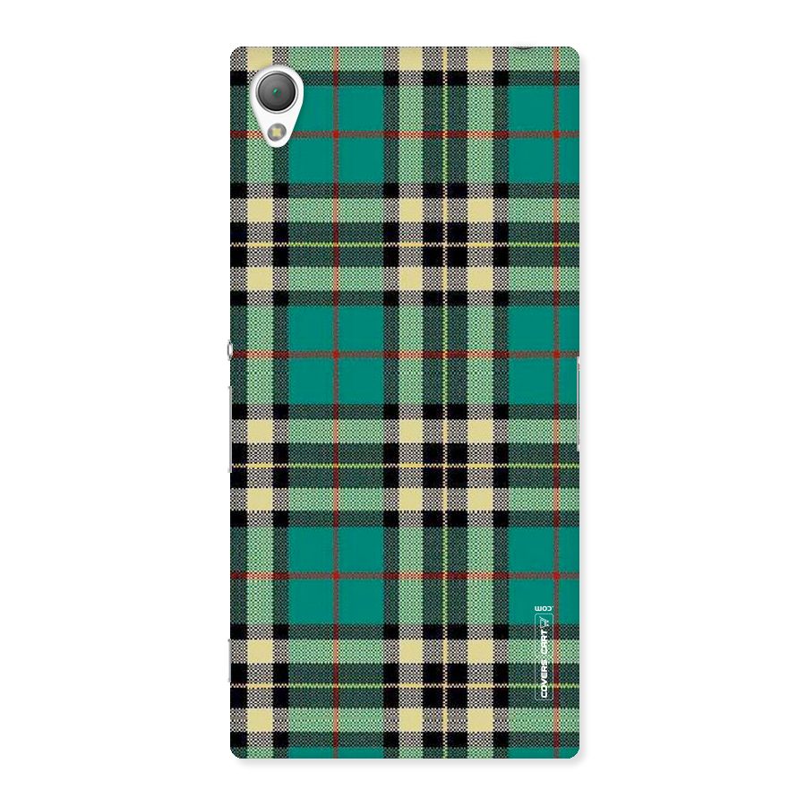 Green Check Back Case for Sony Xperia Z3