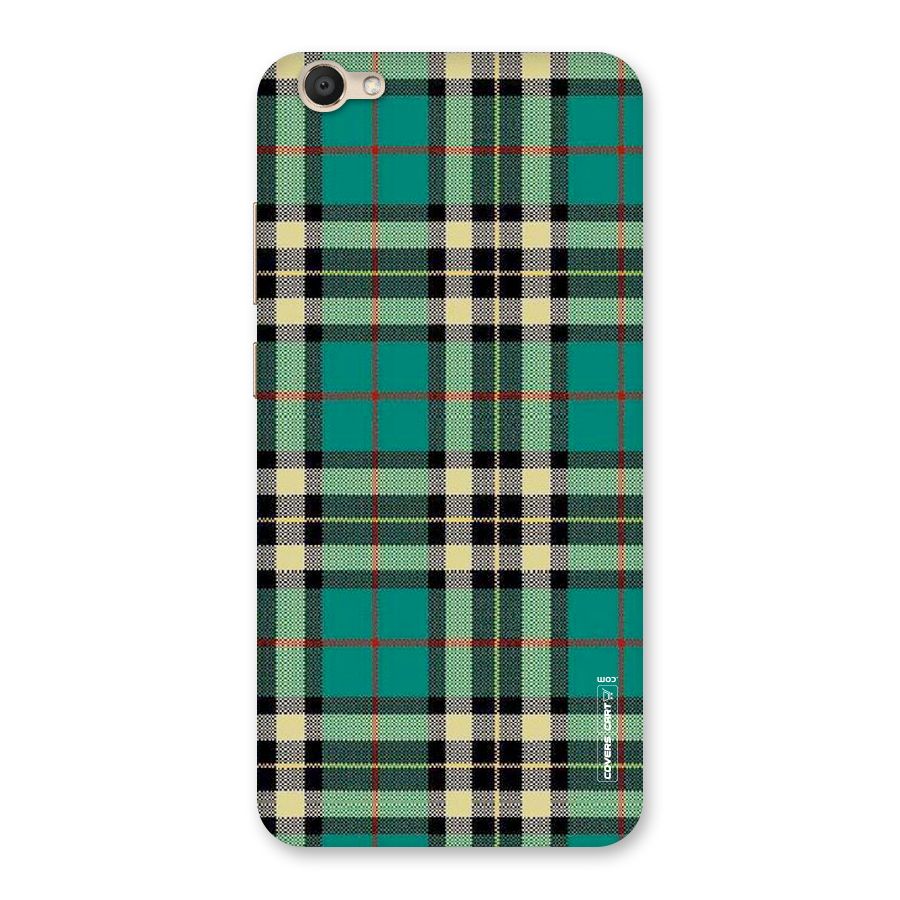 Green Check Back Case for Vivo V5