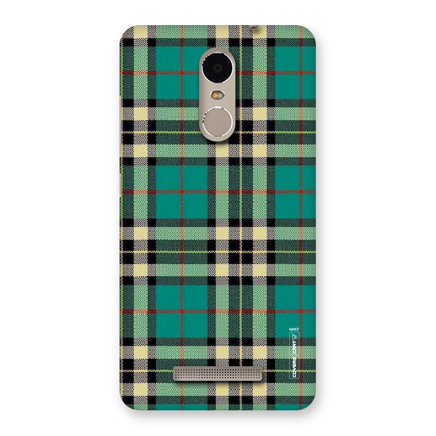 Green Check Back Case for Xiaomi Redmi Note 3