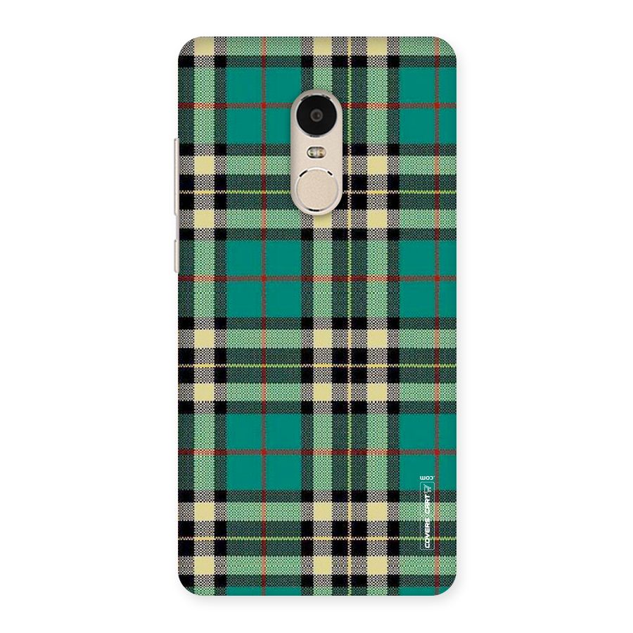 Green Check Back Case for Xiaomi Redmi Note 4