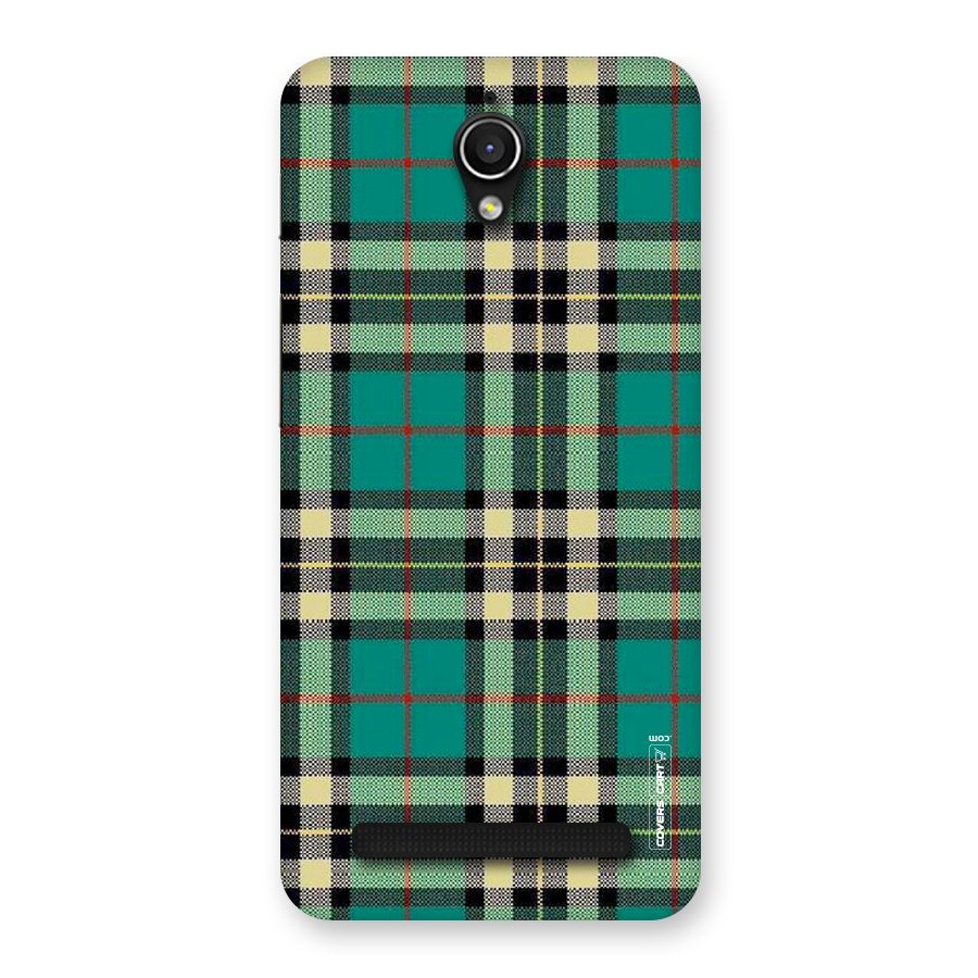 Green Check Back Case for Zenfone Go
