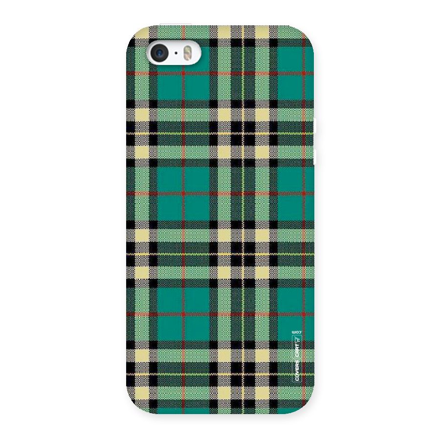 Green Check Back Case for iPhone SE