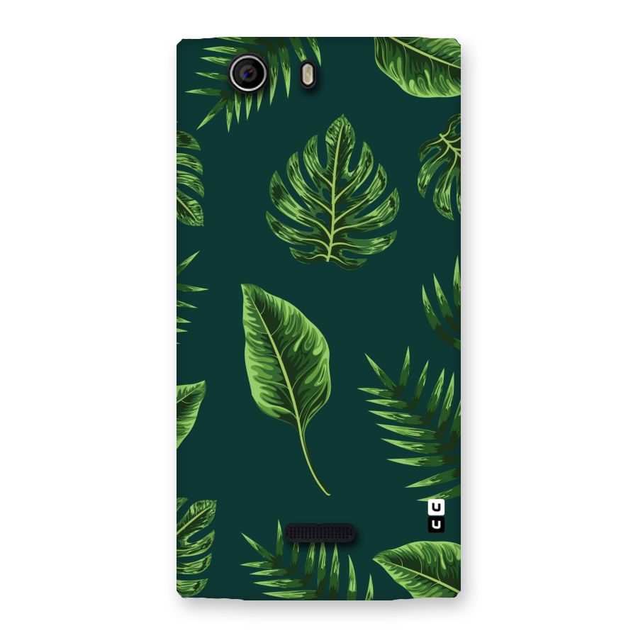 Green Leafs Back Case for Canvas Nitro 2 E311
