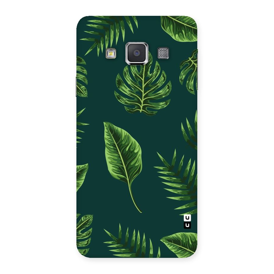 Green Leafs Back Case for Galaxy A3