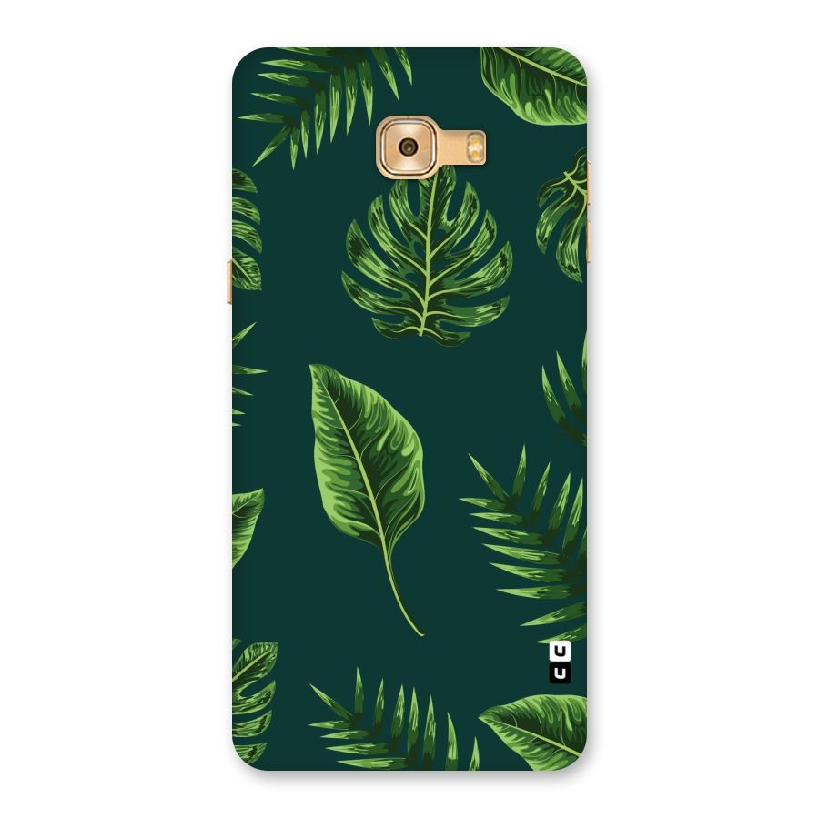 Green Leafs Back Case for Galaxy C9 Pro