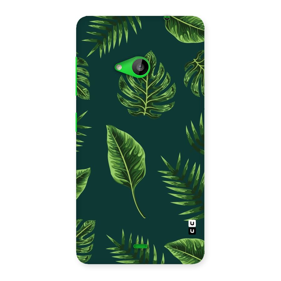 Green Leafs Back Case for Lumia 535