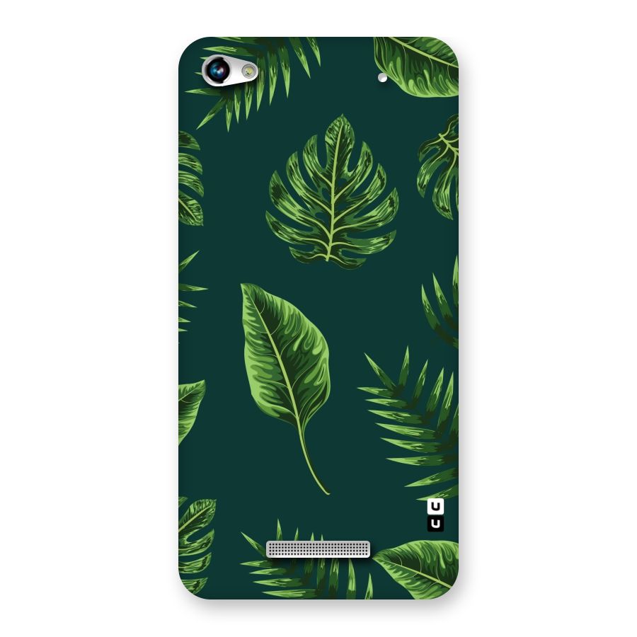 Green Leafs Back Case for Micromax Hue 2