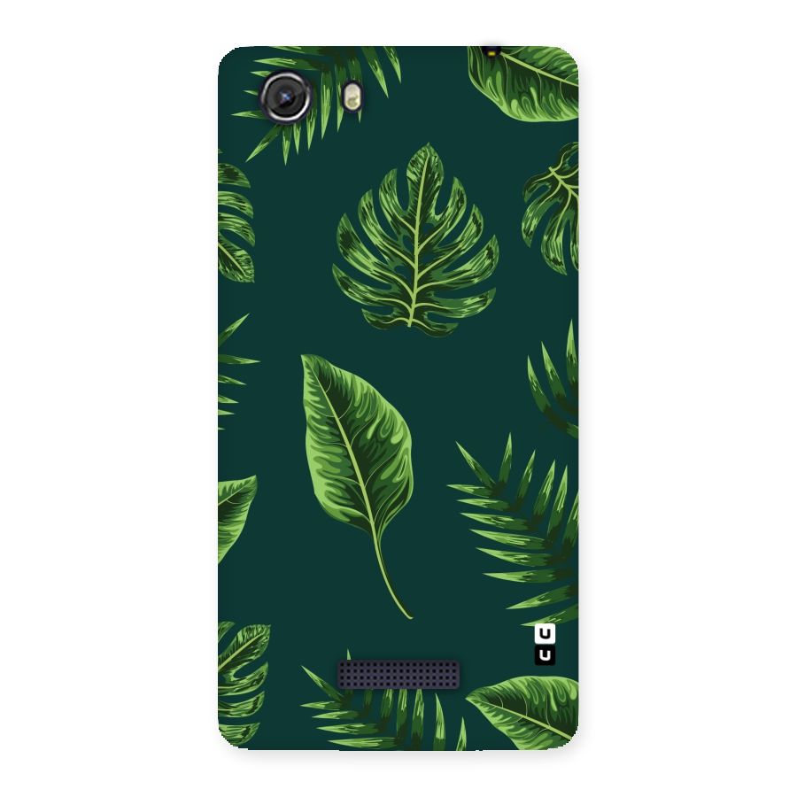Green Leafs Back Case for Micromax Unite 3